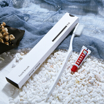 YB 星级酒店用品高端民宿客房专用一次性牙具 佳洁士白色磨尖毛牙刷+3G美加净+纸盒 白色恋人系列 100套