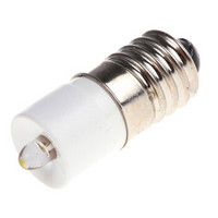 欧时RS ProLED指示灯信号灯204726白色E10灯泡单芯片10mm灯