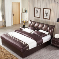 宜眠坊（ESF) 床 软床 皮床 现代北欧风格卧室双人床 EC09 1.8米