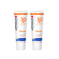 优佳（Ultrasun）舒适轻透防晒乳套装 SPF30 25ml*2（敏肌适用 防晒 防水 身体防晒 旅行装）