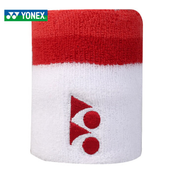 YONEX尤尼克斯 2019新品篮球羽毛球运动护腕吸汗带护手腕健身护腕AC039CR白色单只装