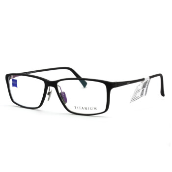 蔡司眼镜（Zeiss Eyewear）男女款 全框黑色镜框黑色镜腿眼镜框眼镜架 ZS-75008-F902 56MM