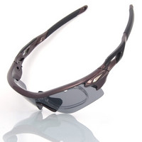 邦士度（BASTO）骑行眼镜运动护目镜可配近视防风防沙防紫外线运动眼镜5副镜片套装BS106汽车紫