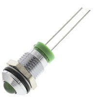 欧时RS ProLED指示灯信号灯205555凸型绿色针脚接端5mm