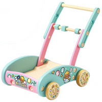 乐的Luddy 婴儿学步车手推车多功能6-18个月学走路助步男女宝宝推行儿童玩具可储物 手推车绿鸭