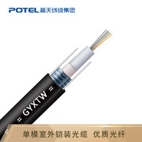 普天汉飞 POTEL 室外单模中心束管式光缆GYXTW-12B1.3 12芯铠装光纤通讯光缆 100米 可定制