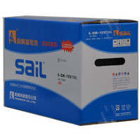 风帆（sail）免维护电瓶  蓄电池 6-QW-105(750) 12V 105AH 400*170*210 两侧锥柱桩头 1块