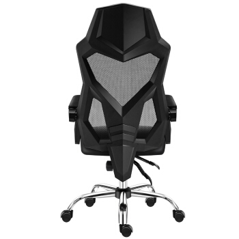 GE 电脑椅办公椅子 家用人体工学网布椅电竞椅转椅靠背椅老板可躺椅 黑色 A1