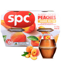 澳洲进口 （SPC）桃块芒果汁 水果罐头 休闲零食 水果杯 120g*4