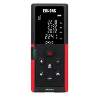 爱德克斯 EDKORS DK40米 手持式激光测距仪 红外线测量仪 家用电子尺量房尺 40米激光测距仪