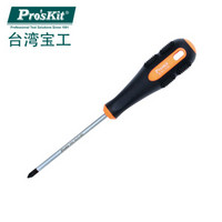 Pro'sKit 宝工 9SD-210B 橘黑双色起子十字强磁螺丝刀+#1x5.0x100mm