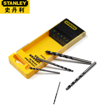 史丹利（STANLEY）5支装高速钢麻花钻头组套 95-229-23