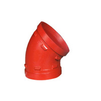 依卡诺 沟槽管件 消防管件 沟槽弯头45度   DN125(外径140)一个价格 下单前请联系客服