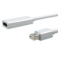 雷麦（LEIMAI）迷你Displayport高清线 苹果MacBook雷电接口接电视 Mini DP转HDMI转换线 黑色