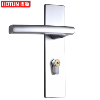 虎顿 HOTUN 门锁 室内门锁 卧室门锁  美式银色太空铝 静音门锁 C03-A022银色