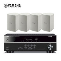 雅马哈（YAMAHA）NS-AW194（2对）+RX-V283 壁挂音箱会议室音响全天候系列 音箱白色