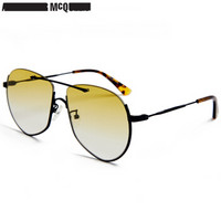 开云眼镜 麦昆（MCQ） 男女款墨镜 黄色镜片黑色镜框眼镜 太阳镜 MQ0203S-003 59mm