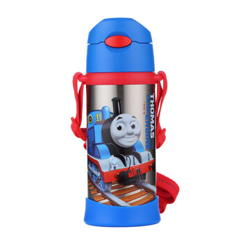 托马斯和朋友(Thomas&Friends)儿童保温杯不锈钢真空吸管杯保温水杯水壶380ml（蓝色）4230TM