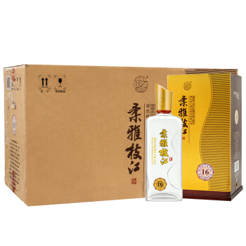 枝江白酒柔雅16中华老字号湖北特产50度礼盒装整箱480ml6瓶
