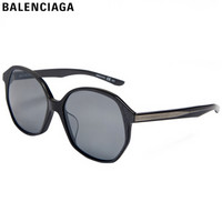 开云眼镜 巴黎世家（Balenciaga） 女款墨镜 银色镜片灰色镜框眼镜 太阳镜 BB0005SK-004 58mm
