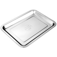 金钥匙（GOLDEN KEY）304不锈钢 浅方盘长方形托盘 烧烤食物盘子菜盘餐盘饺子盘水果盘 GK-FB320Q