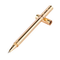 天色 如意棒黄铜笔创意定制刻字笔金属中性笔礼盒装/签字笔  金色TS-5615
