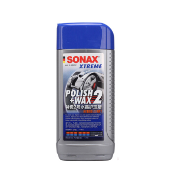 SONAX 索纳克斯(SONAX)车蜡汽车镀膜液体蜡去划痕抛光水晶蜡2号1-3年次新车蜡207 200 500ml