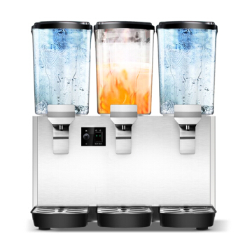 德玛仕DEMASHI 三缸冷热喷淋款商用果汁机 饮料奶茶冷热饮机 全钢机身 三缸大容量 节能低噪 GZJ-351