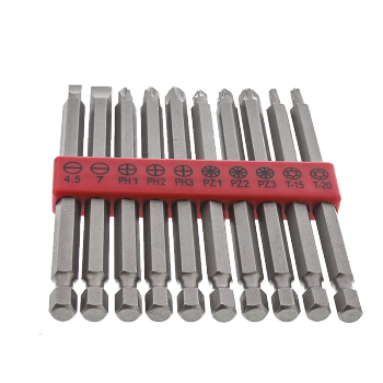 RS Pro欧时 10件装 一字：4.5、7 mm；Phillips：PH1、PH2、PH3；Pozidriv：PZ1、PZ2、PZ3；Torx：T15、T20