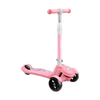萌大圣 M8003 可折叠带闪光可调档儿童滑板车 粉色