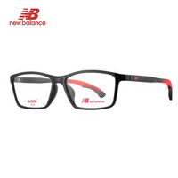 NEW BALANCE 新百伦眼镜框运动眼镜近视防滑亮黑色镜框护目镜大框镜架 NB09081 C01 57mm