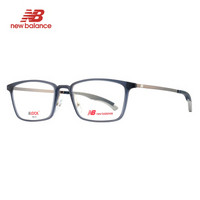 NEW BALANCE 新百伦眼镜框 男女款近视眼镜磨砂蓝色运动防滑眼镜架 NB09074 C04 56mm