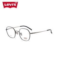 李维斯（Levi's）眼镜框 钛合金属多边男女复古时尚灰框女款近视光学镜架LS97047 C05 51mm