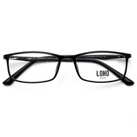 LOHO 超轻碳纤维眼镜框男款简约方框百搭近视成品加工眼镜架 LH15009 镜框+1.60近视镜片