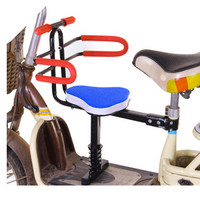 奥塞奇 osagie b-09电动车踏板车儿童座椅宝宝座椅前置座支撑杆避震护栏高度可调节电瓶车电动助力车座椅蓝色