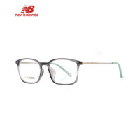 NEW BALANCE新百伦眼镜框 男女款近视眼镜灰色全框超轻眼镜架 NB09103 C02 53mm