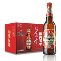 金威啤酒（Kingway）老金威啤酒11度600ml瓶整箱装12瓶（雪花旗下）