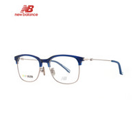 NEW BALANCE 新百伦眼镜框超轻眼镜近视全框蓝色镜框大框眼镜架 NB09105X C03 53mm