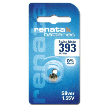 瑞纳达 Renata 瑞士原装进口 手表393 SR754W(SR48)氧化银纽扣电池 手环电池
