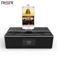 RSR DS420苹果蓝牙音箱 iPhone X/8/7/6s手机充电播放器 家居音响NFC插卡音响 黑色