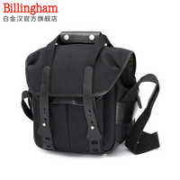 白金汉（Billingham）107 经典系列 单肩摄影包 一机三镜一闪（黑色/黑色皮 尼龙款） *2件