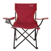 红色营地（Red Camp） 折叠椅 钓鱼椅子 沙滩休闲椅 简约靠背椅 户外扶手椅子 Y100酒红