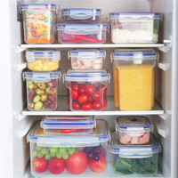 HAIXIN厨房冰箱保鲜盒收纳盒有盖食物收纳盒储物箱密封冰箱收纳盒整理箱 6件套
