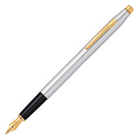 高仕（CROSS）钢笔/签字笔金属笔杆 商务办公礼品墨水笔 经典系列 亮铬金夹