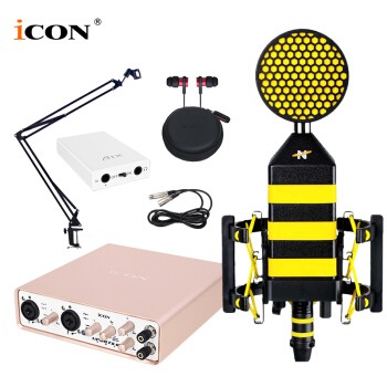 艾肯（iCON）Uports6 vst外置声卡电脑手机通用主播直播设备全套 Uports6+NEAT King Bee 蜂王