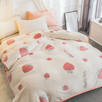 九洲鹿毛毯 云貂绒午睡毯子 150*200cm 办公室小盖毯空调被夏被子毛巾毯毛巾被