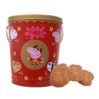 小猪佩奇 Peppa Pig 欢乐全家福 曲奇饼干 猪年新春节送礼盒桶 儿童宝宝礼物800g/桶 颜色随机发货