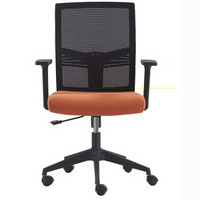 富庆源 办公家具 办公椅 办公转椅 可升降 尼龙网布电脑椅A-008 橘色