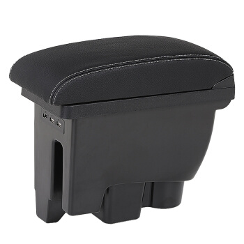 十虎大众2019款新捷达扶手箱改装新款桑塔纳专用手扶箱斯柯达昕锐昕动中央扶手全包围通道式无损安装黑色白线