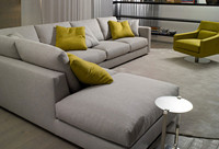 泽木 北欧布艺沙发组合简约三人沙发小户型客厅整装cbd沙发 三人位210*93*65cm 进口升级乳胶款